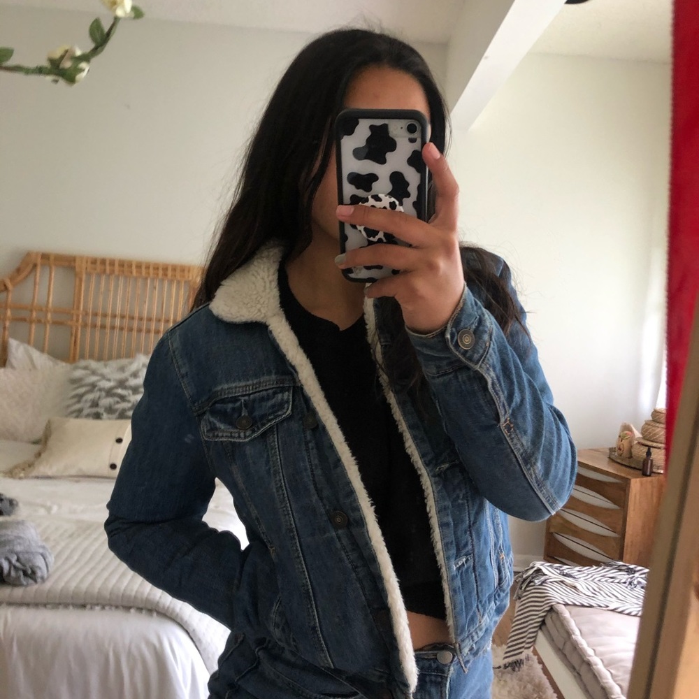 Sherpa Collar Jean jacket